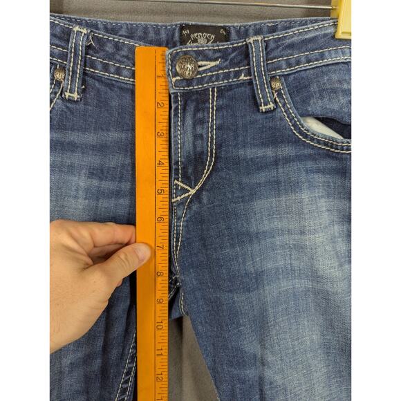 Express Women's Blue Boot Cut Jeans - Picture 8 of 16